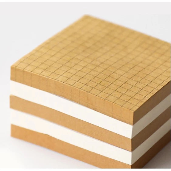 80 SHEETS | Kraft, White Sticky Note Memo Pad Sticky Notes Sticky Memo