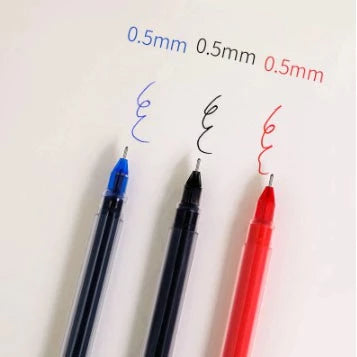 Sulit gel pen 0.5mm red, blue and black full needle tube signature pen