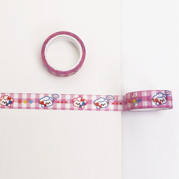 Washi Paper Tape Cute Girl Heart DIY Hand Account Material Decoration Colorful Stickers 5 Meters