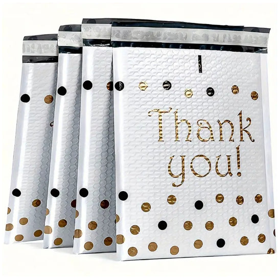 Pink | Blue | Peach | Black Thankyou Bubble Mailer Plastic Padded Envelope Shipping Bag Packaging1pc