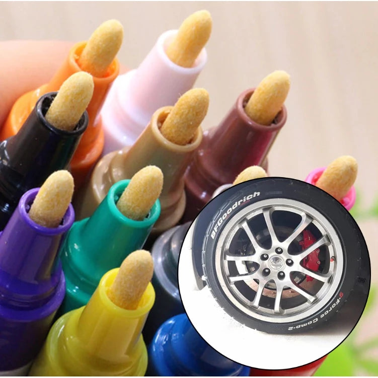 100% Original TOYO | TEN Colors Original Motorcycle Waterproof Rubber Permanent Paint Marker