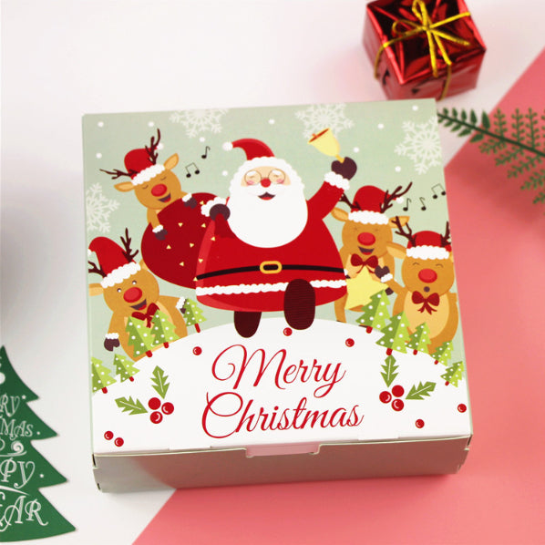 Christmas Design Paper Box Gift Treat Boxes packing gift dried fruit paper box