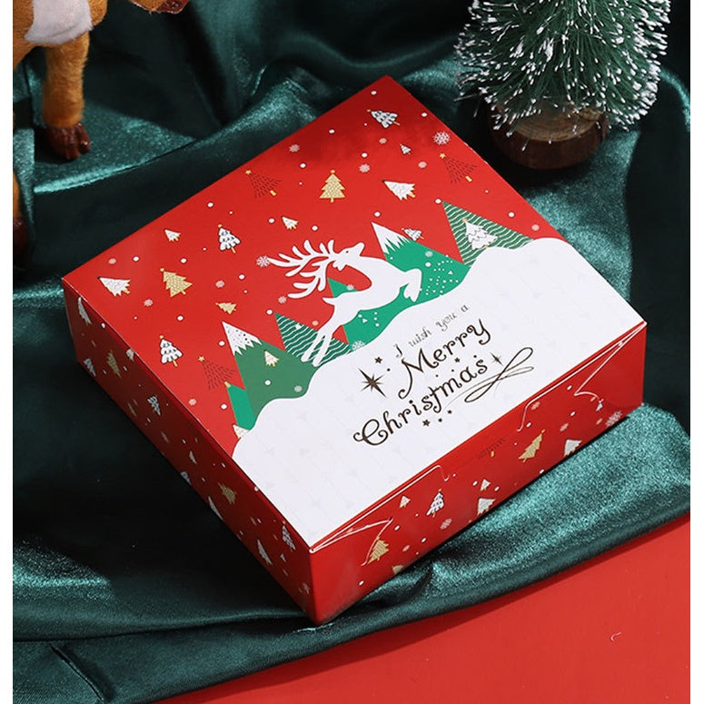 Christmas Design Paper Box Gift Treat Boxes packing gift dried fruit paper box