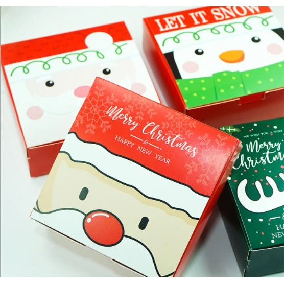 Christmas Design Paper Box Gift Treat Boxes packing gift dried fruit paper box
