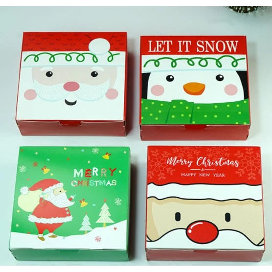 Christmas Design Paper Box Gift Treat Boxes packing gift dried fruit paper box