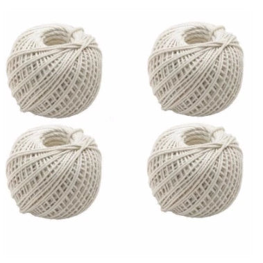 120m White Cotton Textured Twine String/Paper Twine/Colored Paper Twine