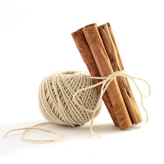 120m White Cotton Textured Twine String/Paper Twine/Colored Paper Twine
