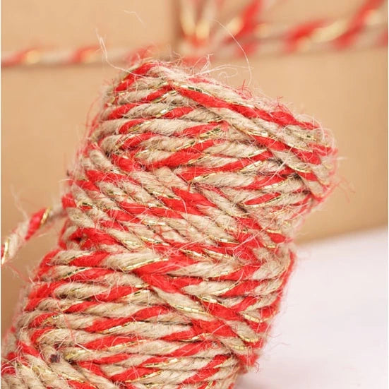 New Twine String Rope Cotton Cords Gift Packing Rope and Mixed Color Braided Hemp Rope