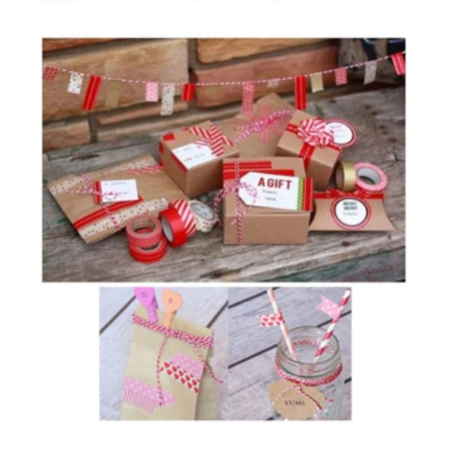 New Twine String Rope Cotton Cords Gift Packing Rope and Mixed Color Braided Hemp Rope