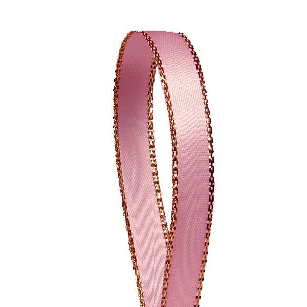 (25 Yards/roll) 6mm Gold Edge Ribbon Satin Ribbons Gift Packing Christmas Ribbons Wedding Party Deco