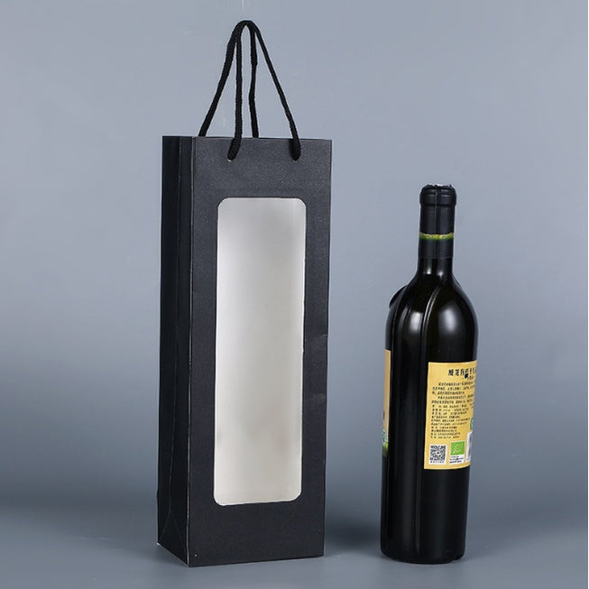 Premium Quality Wine Paper Bag giveaways paper bag Kraft material wine paper bag