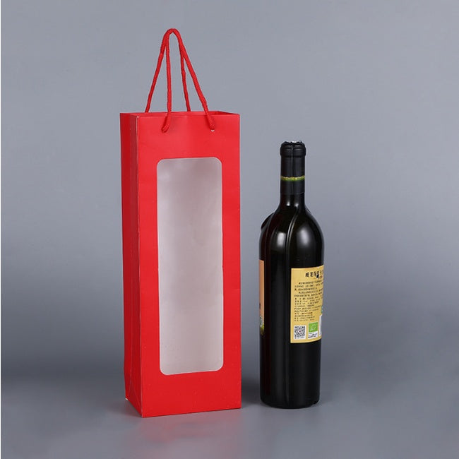 Premium Quality Wine Paper Bag giveaways paper bag Kraft material wine paper bag