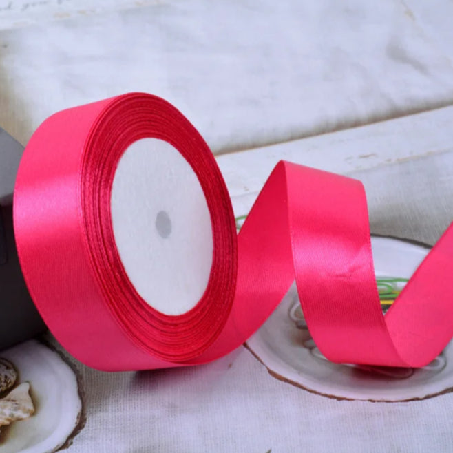 (25 yards/roll) 2cm Satin Ribbon Wholesale Gift Packing Christmas decoration Ribbons roll fabric