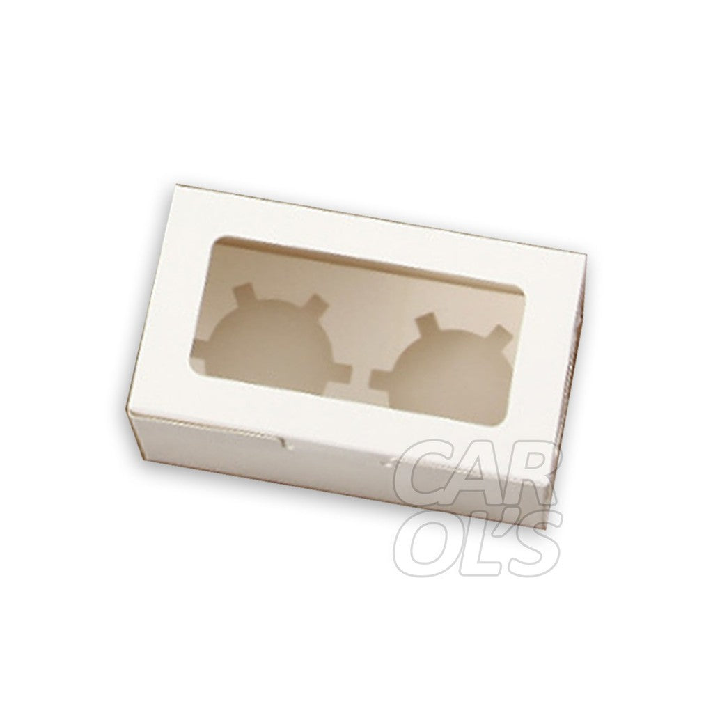 Cupcake/Muffin/Pastry WHITE/BROWN Box NO HANDLE/ WITH INNER Packaging case(2, 4, 6, 12 holes)
