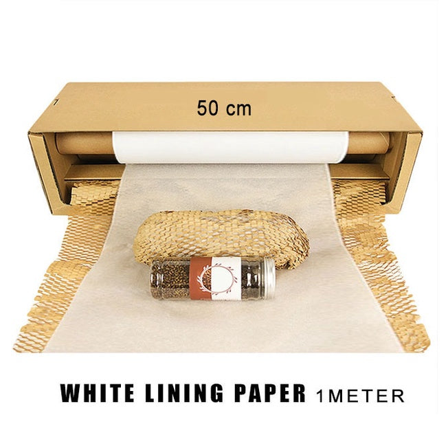 Honeycomb Kraft / Red 1 meter Wrapping Paper packaging | Eco friendly bubblewrap alternative