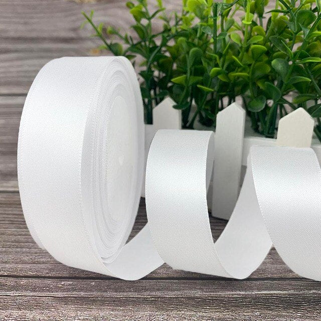 (25 yards/roll) 2.5cm Satin Ribbon Wholesale Gift Packing Christmas decoration Ribbons roll fabric