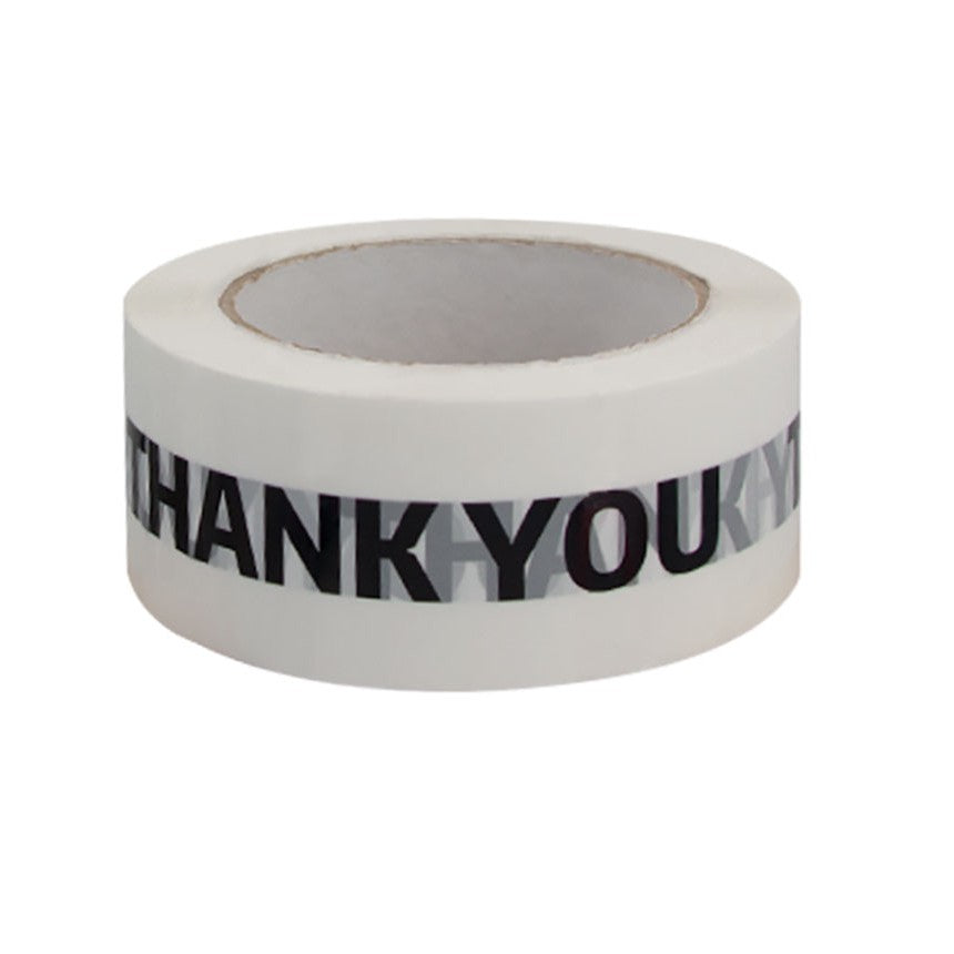 Cute Black and Pink Print Thank You Packaging Tape Sealing Packaging