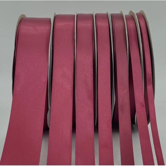 Wine Red 5 Yards High Quality Satin Ribbon High Quality ribbon (0.6, 1, 2, 2.5, 4, 5 cm)