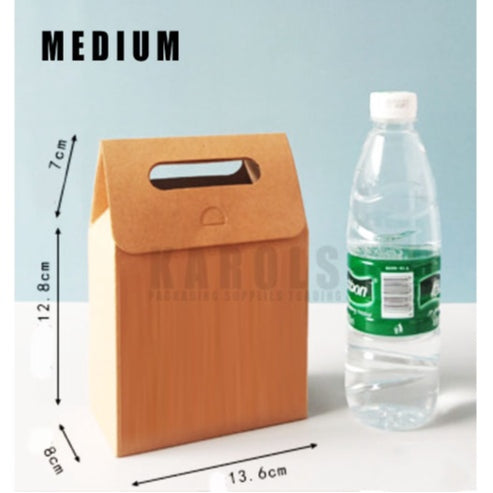 Flip Window Punch Hole Bag/Thick Quality Kraft Brown/Black Paper Bag w/ window