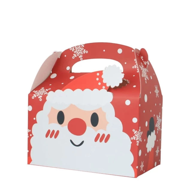 3D Christmas Cardboard Hand Gift Portable Gift Box/ Pastry Box Gift Box