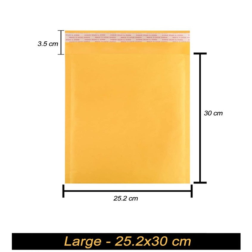 Lightweight Yellow Bubble Mailer/Padded Envelope Shipping Bags Self Seal Shockproof | 1pc