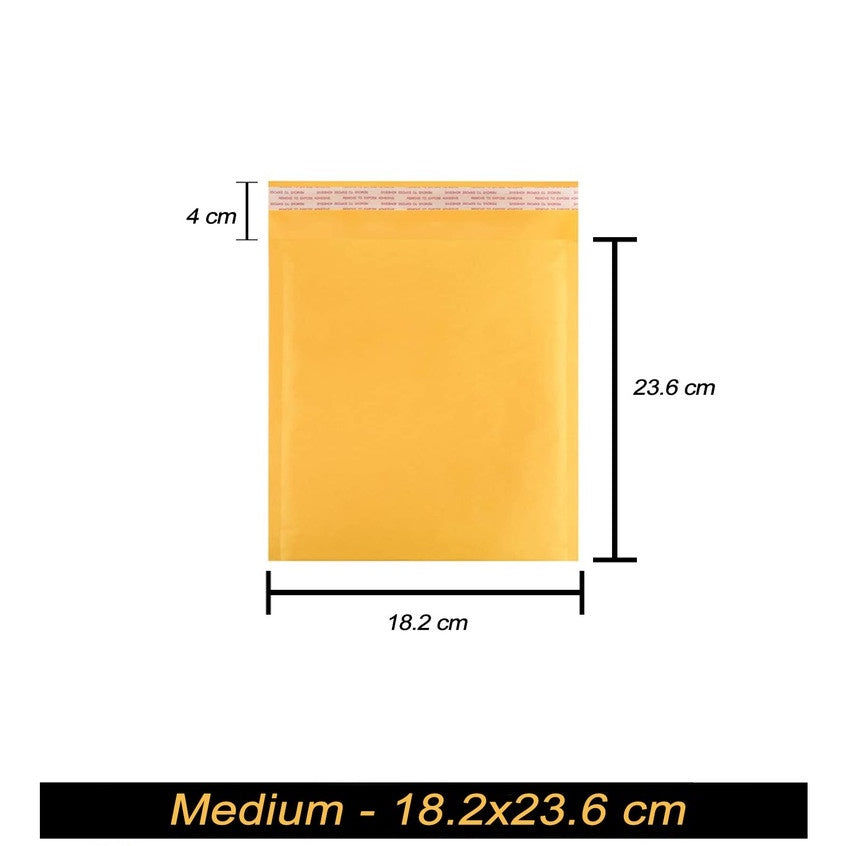 Lightweight Yellow Bubble Mailer/Padded Envelope Shipping Bags Self Seal Shockproof | 1pc