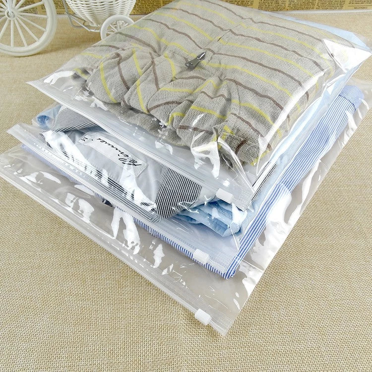(50pcs) Ziplock Clear Plastic Packaging Bag for clothes | Waterproof Transparent Storage Bag